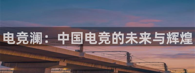 小艾电竞官网：电竞澜：中国电竞的未来与辉煌